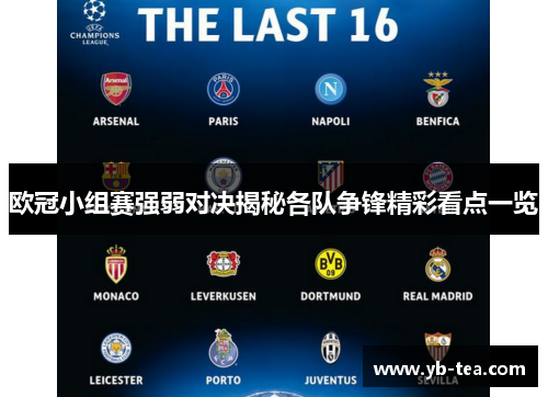 欧冠小组赛强弱对决揭秘各队争锋精彩看点一览
